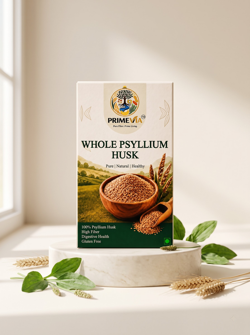 PRIMEVIA Whole Psyllium Husk Packaging